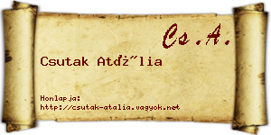 Csutak Atália névjegykártya